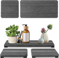 Diatomite Stone Sink Tray by DryingNeat - 3PCS Water Absorbing Coasters for Fast Drying | 8x4 & 4x4 Inch Sizes