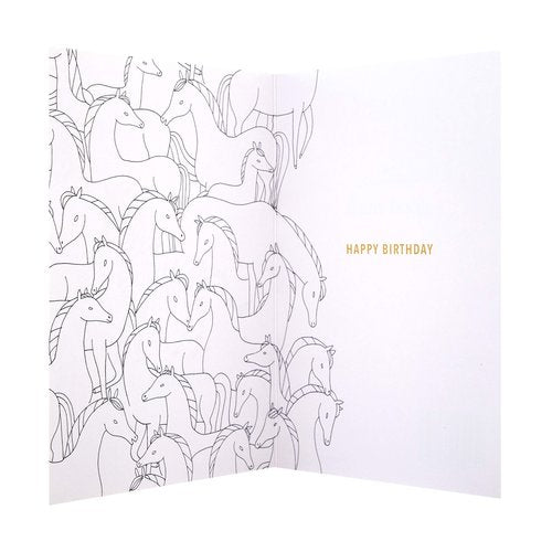 Hallmark General Birthday Card - Contemporary 'Good Mail' Zebra Design