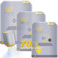 Skiennix 15-Pack Vacuum Bags - Travel Compression Packing Bags with Wireless Pump | Carry-On Size