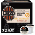 Tully's Coffee Hawaiian Blend K-Cup Pods - Medium Roast, 72 Count | Perfect for Keurig Brewers