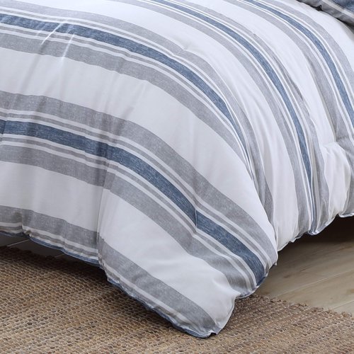 Nautica Home | Bay Shore Collection| Comforter Set- 100% Cotton Ultra Soft