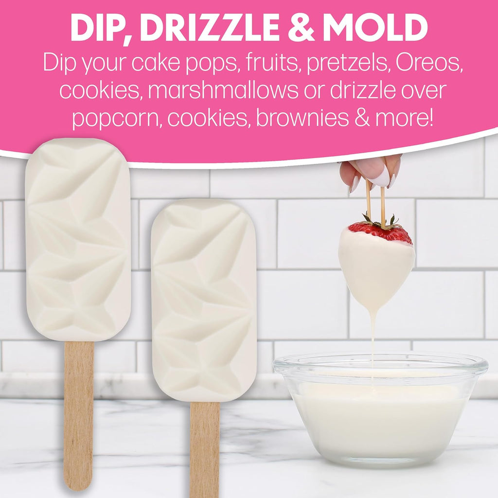 Sweet Shoppe Ultra White Melting Wafers - Premium White Chocolate for Dipping & Baking | 5 Pounds