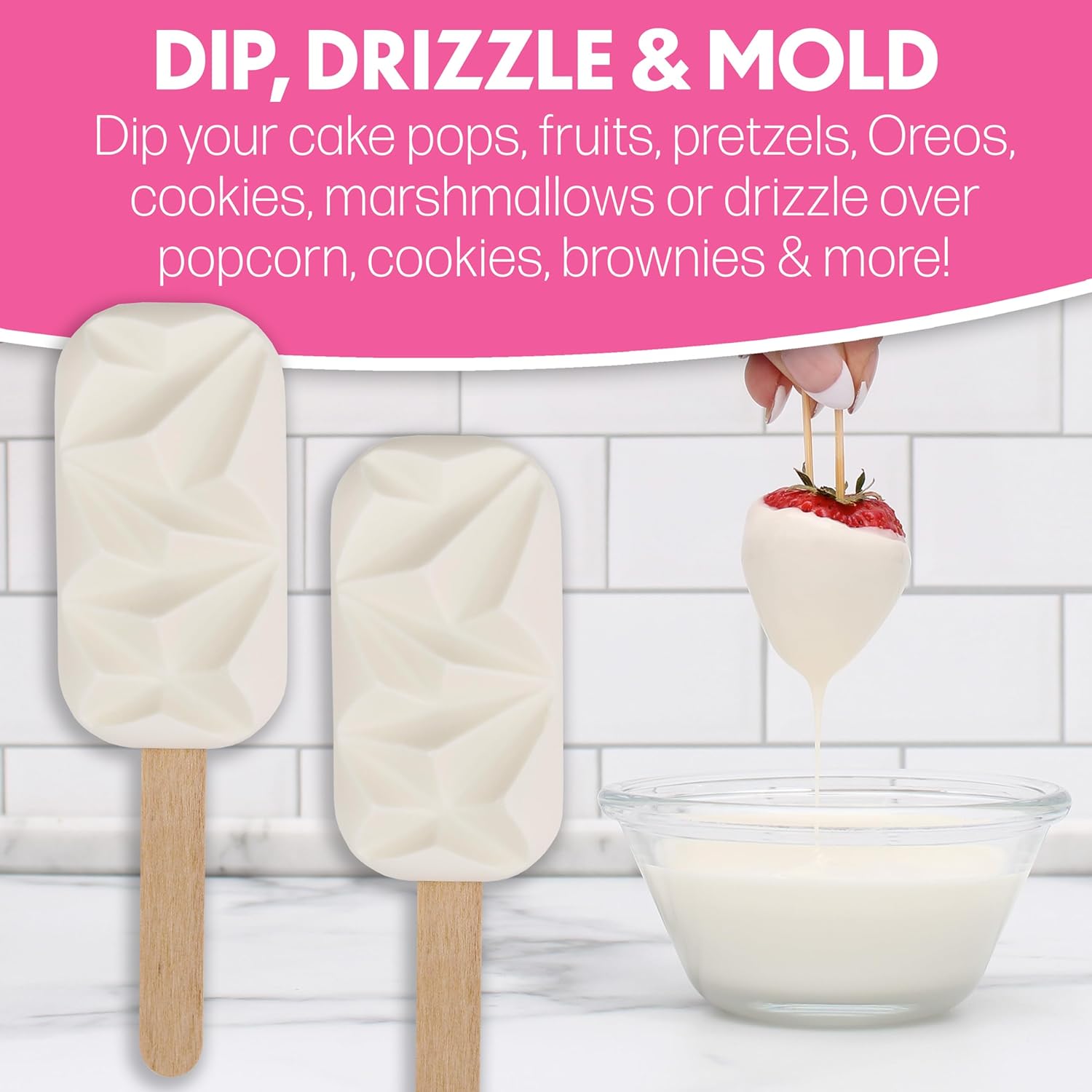 Sweet Shoppe Ultra White Melting Wafers - Premium White Chocolate for Dipping & Baking | 5 Pounds
