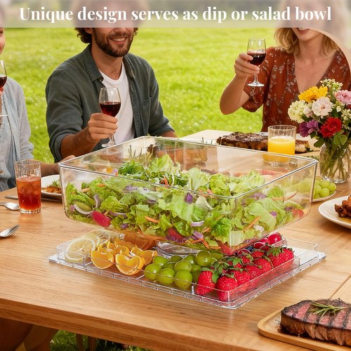 Cake Stand with Lid-Extra Large 17" Rectangular Cake Holder,8-in-1 Multi-Functional Dessert Table Display Set & Charcuterie Board,Acrylic Cake Plate Dome Cover for Weddings/Cheese/Veggie/Chips & Dip