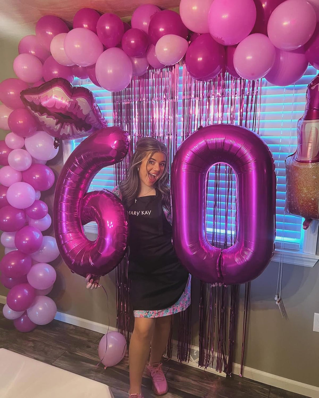 Regine Switzerland 40-Inch Giant Number 1 Balloon - Rosy Purple First Birthday Decoration for Girls