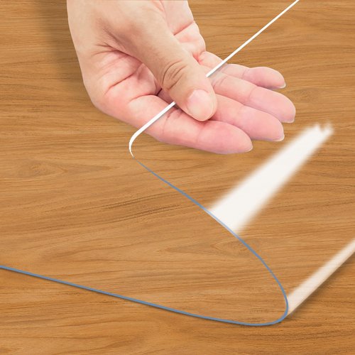Kasepie PVC Clear Table Cover Protector 42X78Inch, 2mm Thick Plastic Table Cover Rectangle,Clear Table Protector,Desk Protector Mat for Kitchen, Dresser, Writing Desk，Dining Room Table