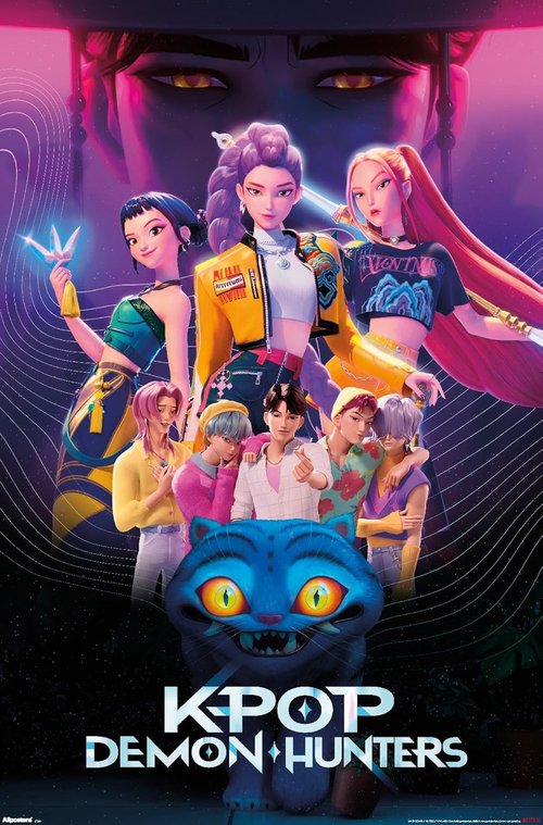 Netflix KPop Demon Hunters Wall Poster - Premium Unframed 22.4L x 14.7W for Fans