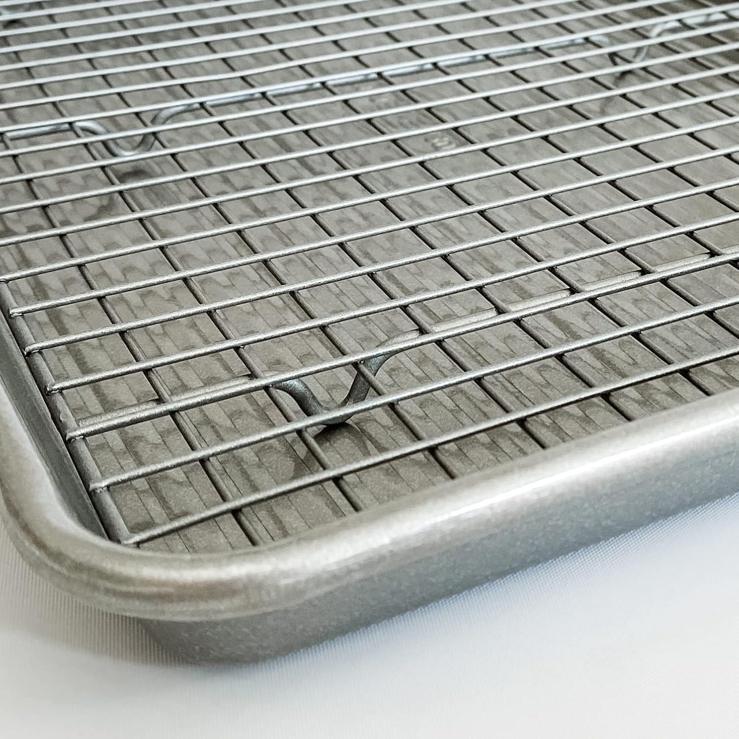 USA Pan Extra Large Baking Sheet and Nonstick Cooling Rack Set - Durable Metal Construction, XL Size