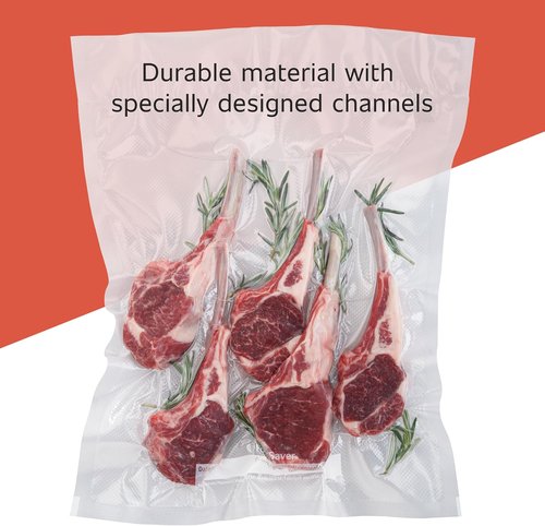 FoodSaver Vacuum Sealer Bags - Custom Fit Airtight Food Storage for Meal Prep | 8 x 20' (Pack of 3)