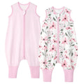Yoofoss Toddler Sleep Sack - 100% Organic Cotton Wearable Blanket with Feet | 24-36 Months, 2-Way Zipper