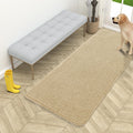 OLANLY Dog Door Mat - Absorbent Non-Slip Washable Doormat for Muddy Paws | 54x24 Inches, Beige