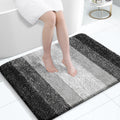 OLANLY Large Bathroom Rugs - Extra Soft Microfiber Mat 40x32 | Quick Dry & Machine Washable, Black