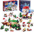Skiennix Christmas Advent Calendar - 6-in-1 Santa Claus Train Building Blocks | 12 Days Countdown Toy for Kids