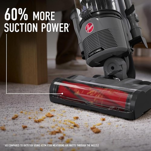 Hoover WindTunnel Bagless Upright Vacuum Cleaner - Lightweight Design for Pet Hair | Ideal for Carpet & Hard Floors