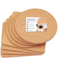 KITLAB Cork Trivet, High Density Fine Particle Thick Cork Trivets for Hot Dishes, 8 Inch Heat Resistant Coaster, Placemats Hot Pads for Pots and Pans, 8 Pcs, 8x0.4 Inch, Round and Square (KTLBCT26)