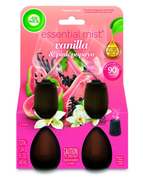 Air Wick Essential Mist Twin Refill Vanilla & Pink Papaya 2 ct.