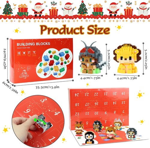 Mini Building Block Sets - 24 Animal Pack | Perfect Easter Egg Fillers & Party Favors for Kids Ages 6+