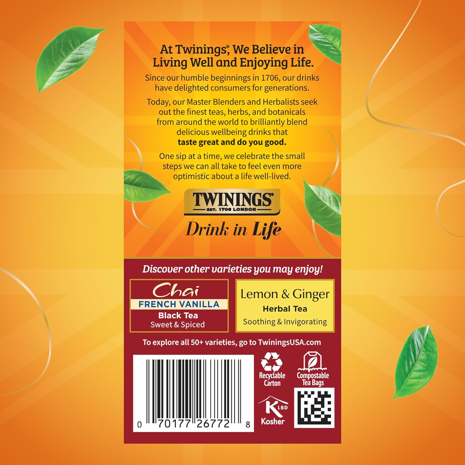 Twinings Ultra Spice Chai Tea - Rich Flavor Blend | 1.41 oz, 20 Tea Bags
