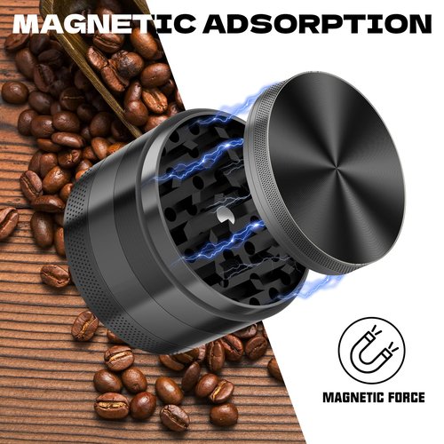Grinder 2.5-inch Stainless Steel Kitchen Utensil Black