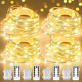 Fairy Lights - 33Ft Battery Operated 100 LED Twinkle Lights with Remote & Timer | Waterproof for DIY Decor