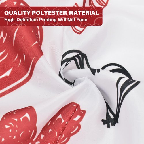 BLOCE Valentines Shower Curtain Set for Bathroom, 72"X72" Shower Curtain for Chic Elegant Bathroom Decor, Valentines Day Shower Curtain Waterproof Durable (Lover Red, 72" L x 72" W)