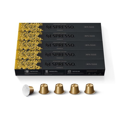 Nespresso Ispirazione Venezia Medium Roast Coffee Pods - 50-Count Espresso Capsules