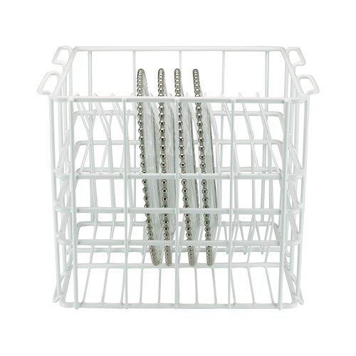 10 Strawberry Street 12-Compartment Charger Plate Rack, Holds 12"-13" Glass Charger Plates, White