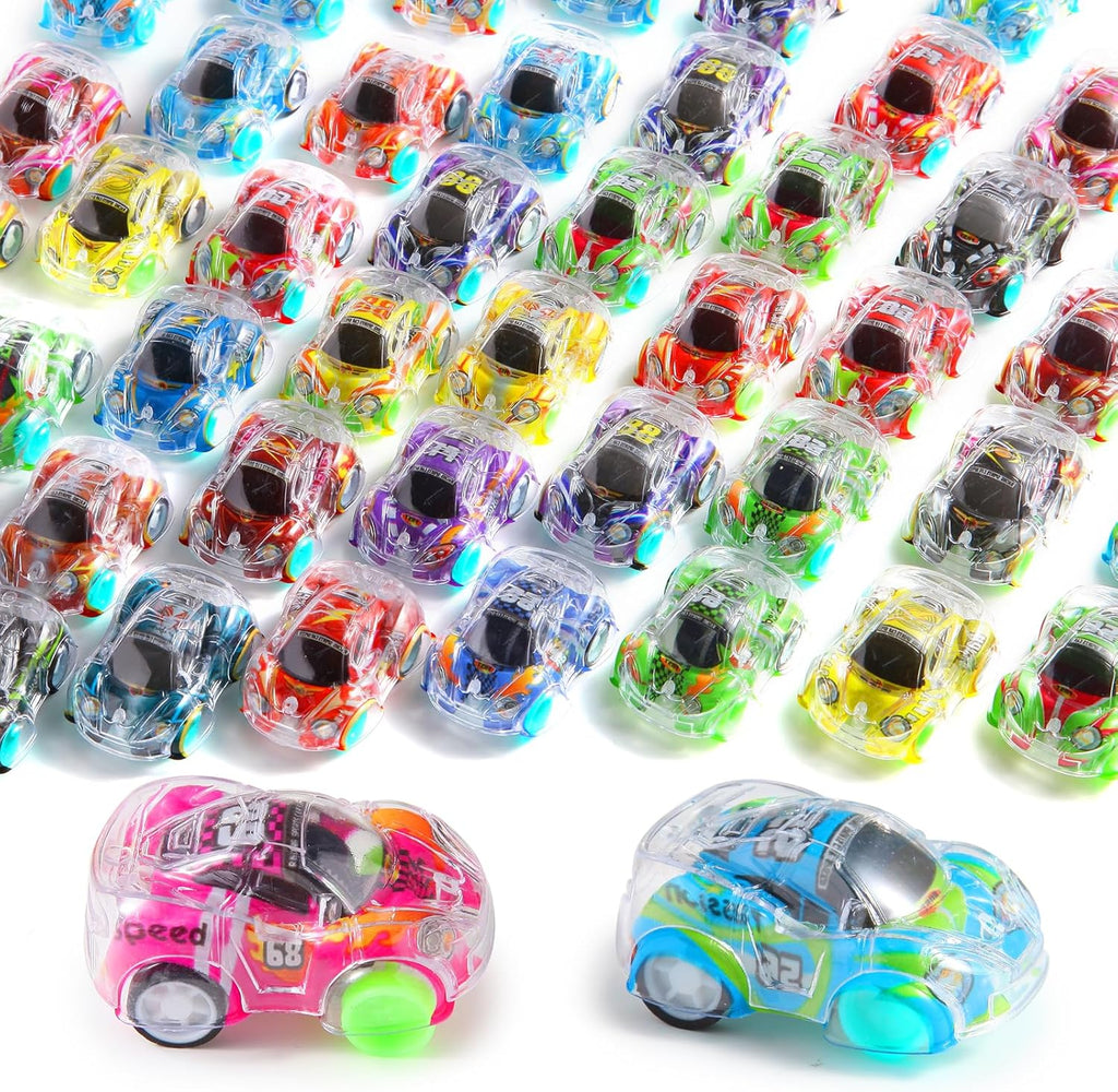 Skiennix Mini Pull Back Cars Set - 50 Racing Vehicles for Kids | Perfect Party Favors & Classroom Prizes
