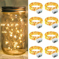 Yellow Fairy Lights - 7Ft 20 LED Twinkle String Lights | Battery Operated & Waterproof for Festive Decor