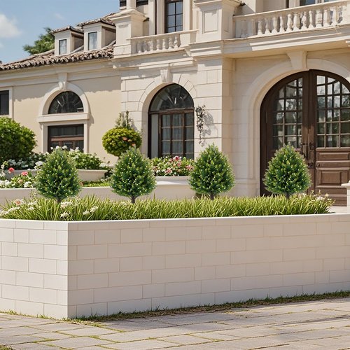 21'' Artificial White Berries Topiary Ball Trees with Ground Spike, UV Resistant Fake Plant Brush, 2 Pack Artificial Cedar Shrubs for Outdoor Indoor Front Porch Garden