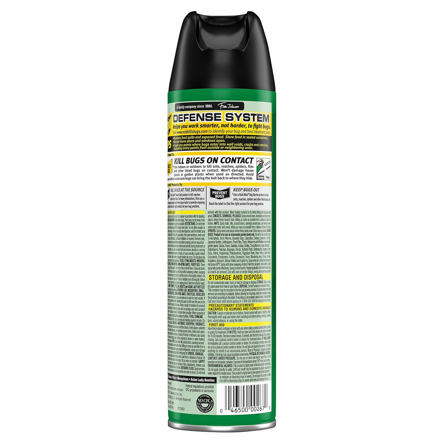 Raid Bug Killer Aerosol - Kills Bugs on Contact | Safe for Indoor & Outdoor Use - 11 Ounce