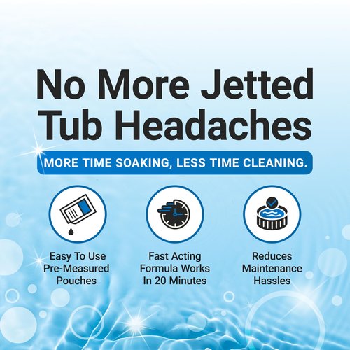 Bio Ouster Jetted Tub Cleaner Kit - Jet and Jacuzzi Tub Cleaner for Jets, Tubes, and Bathtubs - Includes Microfiber Towel - Professional Grade Formula, Made in USA (Kit)