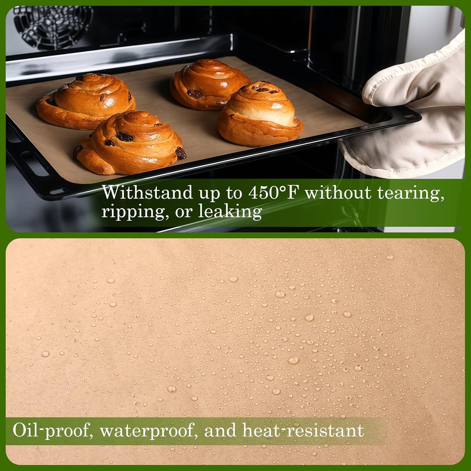 WMKGG Parchment Paper Sheets - 190 PCS Non-Stick Precut Baking Sheets for Air Frying, Grilling & More | 8x12 Inches