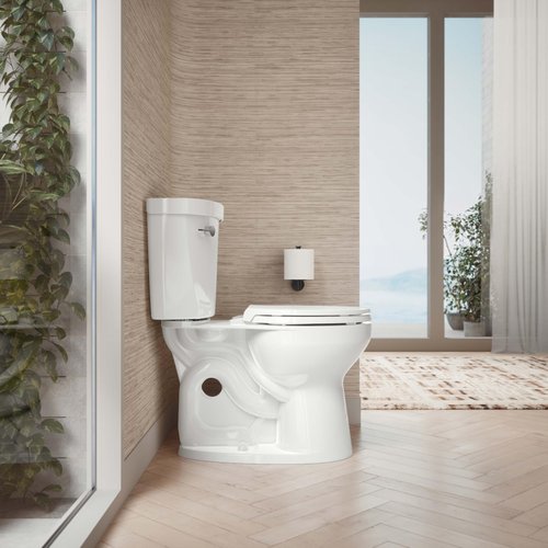 Border Round Closed-Front Toilet Seat with Soft Close and Quick Release
