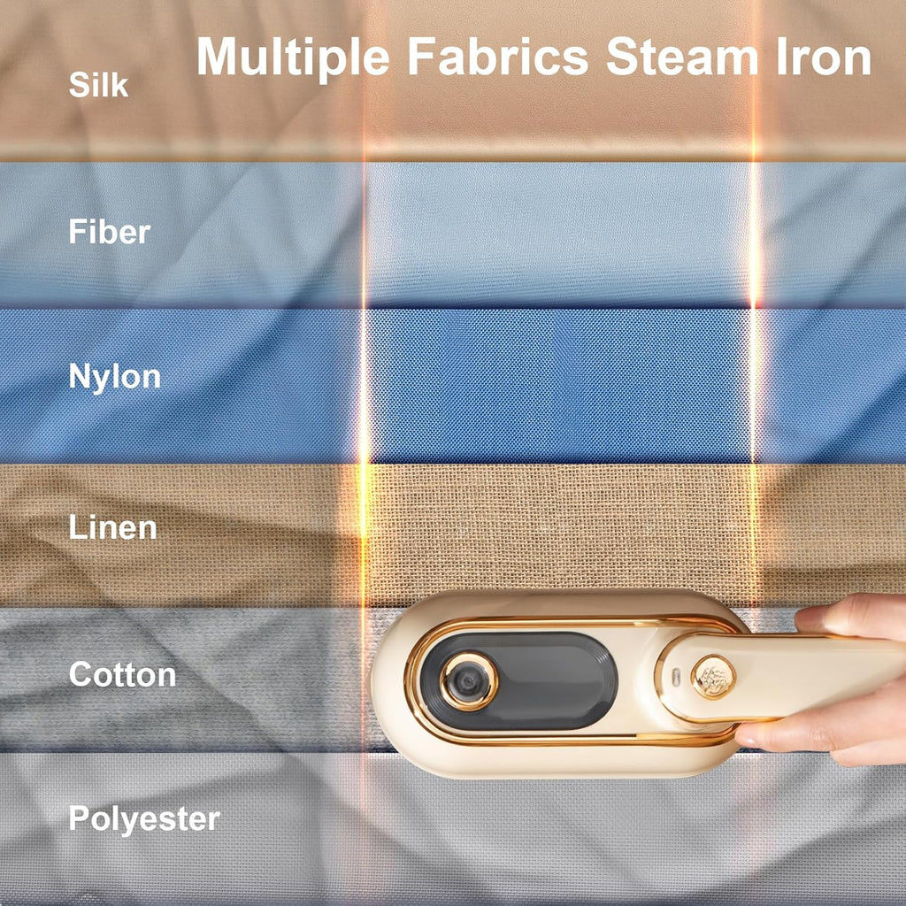 Skiennix Travel Steamer - Portable 1200W Garment Iron with 150ml Water Tank | Compact & Foldable Wrinkle Remover