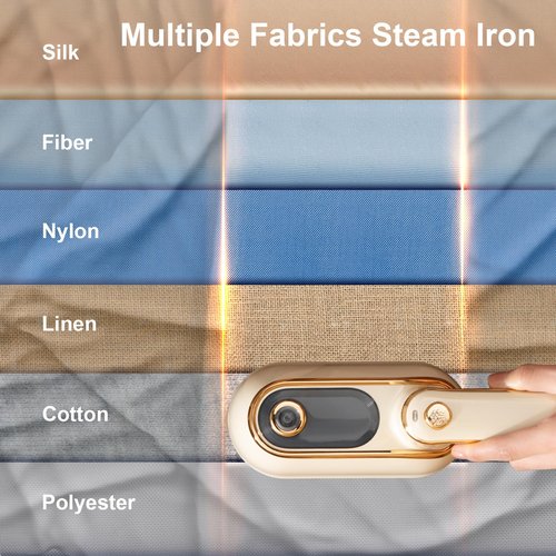Travel Steamer for Clothes Portable Rotary Garment Iron 1200W Small Travel Steam Iron for Home, Dorm, College, 150ml Water Tank, Foldable Wrinkle Remover 120V, 1 Piece