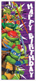 Teenage Mutant Ninja Turtles Birthday Door Poster - Eye-Catching 27" x 60" Party Decoration