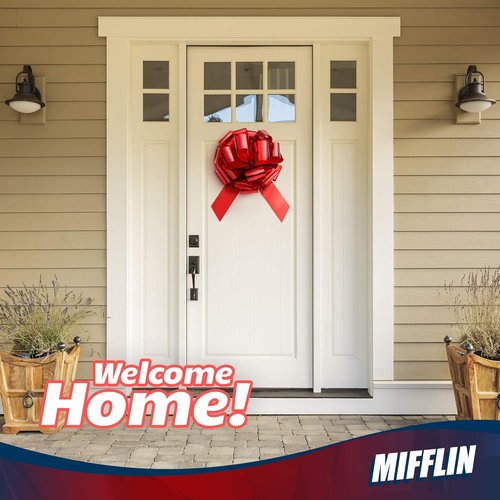 Mifflin-USA Big Car Bow - Metallic Red 18 Inch | Giant Gift Bow for Birthdays & Christmas Decor