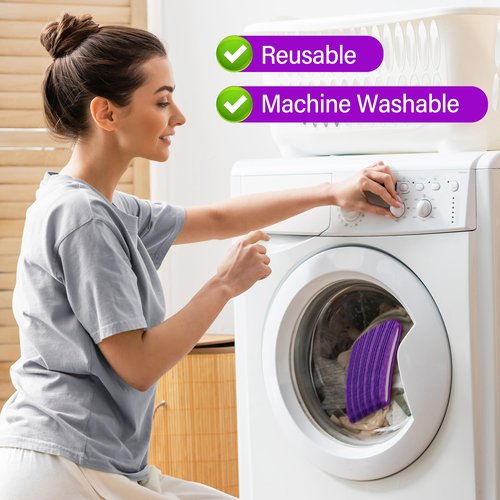 6 Pack Reusable Mop Pads Compatible with Swiffer PowerMop, Microfiber Pads Refills Machine Washable Up to 100 Times Wet Dry Use Suitable for All Floor Types