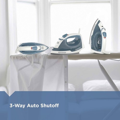 BLACK+DECKER Compact Steam Iron & Professional Iron Bundle - Easy to Use, Efficient Performance