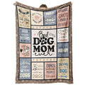 SteadStyle Mothers Day Dog Mom Gifts for Women – Best Ever Blanket for Pet Lovers, Funny Canine-Inspired Throw for Women, Cozy Present for Dog Owners on Birthday, Christmas, or Mother’s Day 60" x 50"