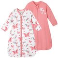 Yoofoss Baby Sleep Sack - 100% Cotton Long Sleeve Wearable Blanket for Infants 6-12 Months | 2-Way Zipper, Lightweight
