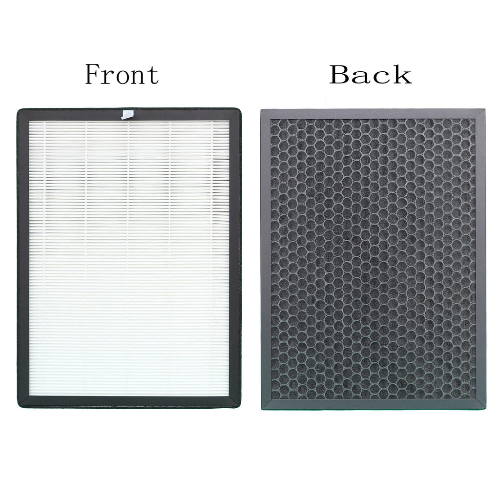 2-Pack H05 Air Purifier Filter Replacement for HIMOX H05 Air Purifier H13 Class True HEPA Filter and Activated Carbon Filter (not suitable for HIMOX H04)
