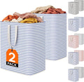 Lifewit Laundry Basket - 100L Collapsible Hamper with Reinforced Handles | Waterproof Design, Blue