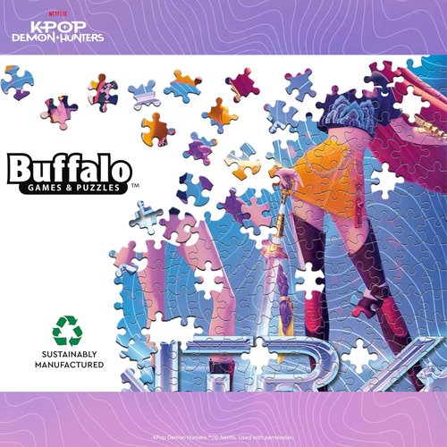 Buffalo Games – Kpop Demon Hunters Jigsaw Puzzle | 500 Piece Foil-Finish, Colorful Artwork for Adults