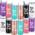Bokon 12 Sets Thank You Gifts for Being Awesome Tumblers 16 oz Stainless Steel Travel Tumbler with Lid and Straw Employee Appreciation Gifts for Office Employee Coworkers Friends (Classic Colors)
