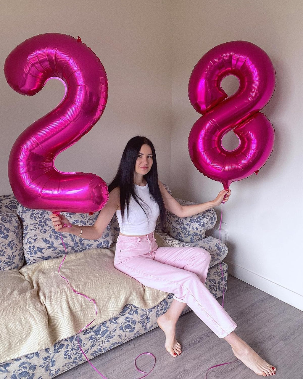 Number 8 Balloon - Hot Pink 40 Inch Birthday Decoration for Girls | Perfect 8th Birthday Party Supplies