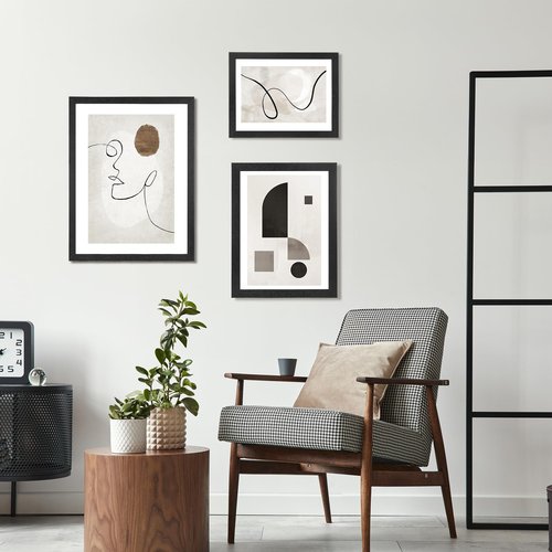 HOUSE DAY 16x20 Poster Frame MDF Wood and Polished Plexiglass 16 x 20 Picture Frame Black for Horizontal or Vertical Wall Mounting 16x20 Poster Frames for Large Size Picture 3 Pack