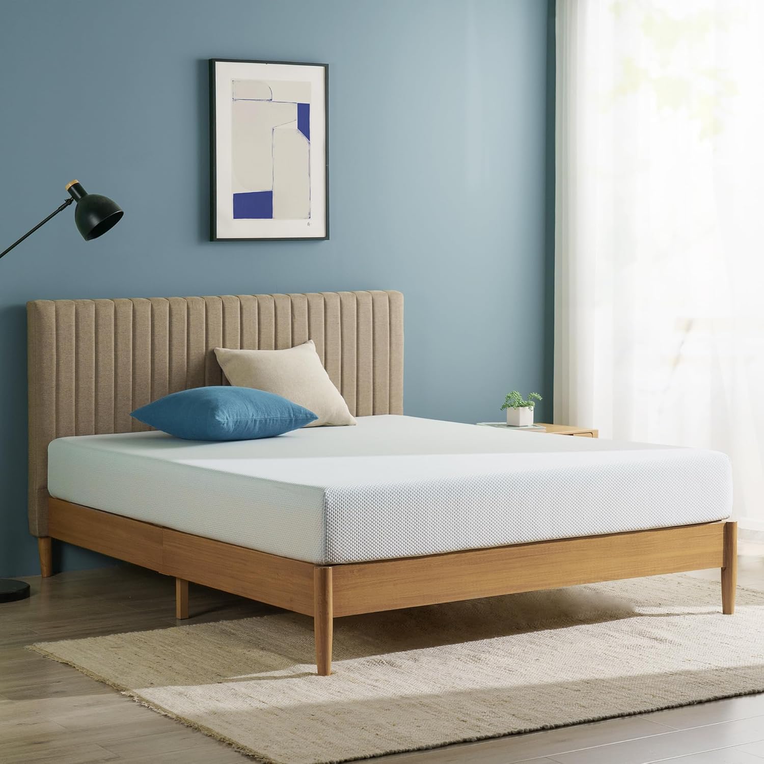 Zinus 8 Inch Green Tea Memory Foam Mattress - Twin Size, Cooling Gel, Medium Firm, Fiberglass Free