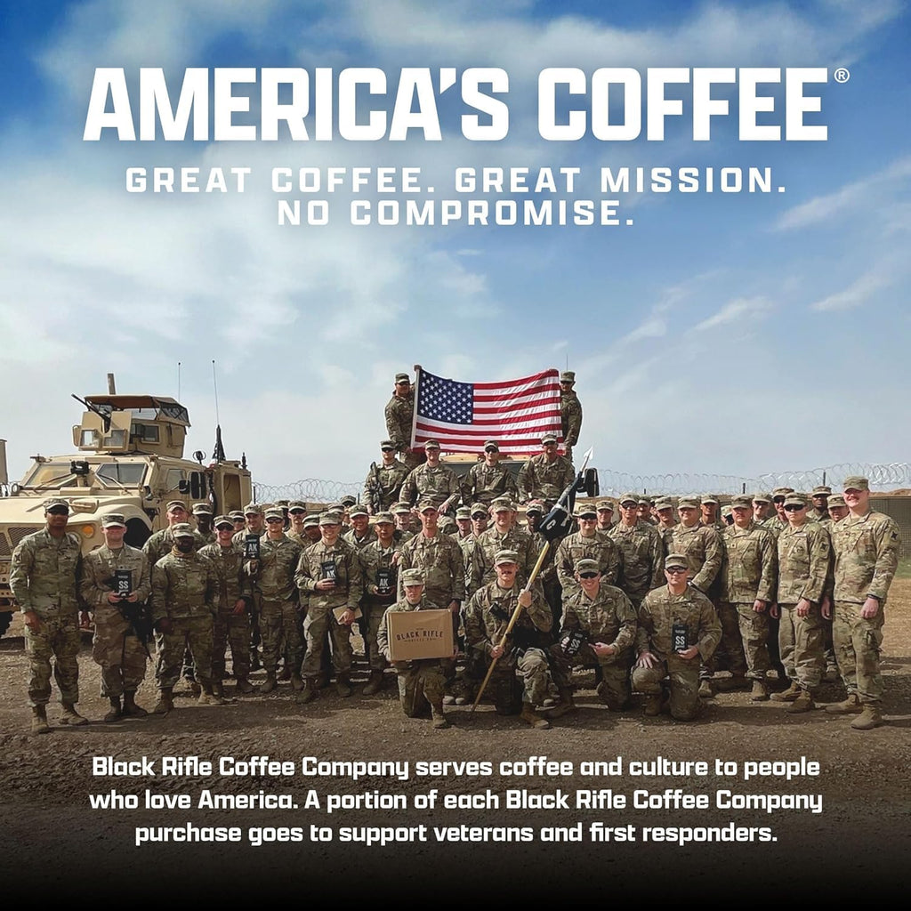 Black Rifle Coffee Company Wakin’ the Neighbors High-Caffeine Coffee Pods – Arabica & Robusta Blend for Extra Energy – Single Serve K Cup Compatible 88 Count